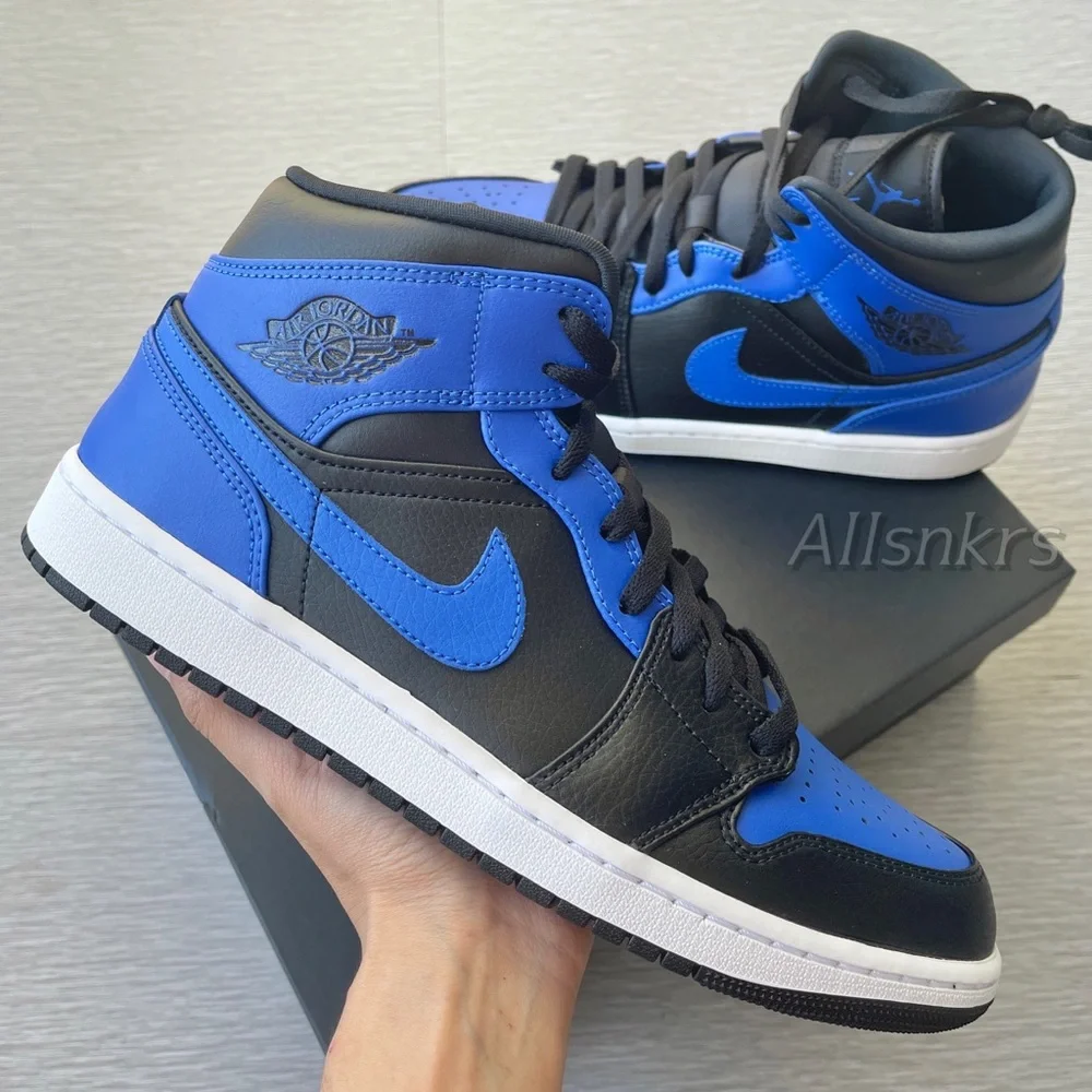 Air Jordan 1 Mid Hyper Royal Blue 💙 - Picture 1 of 4